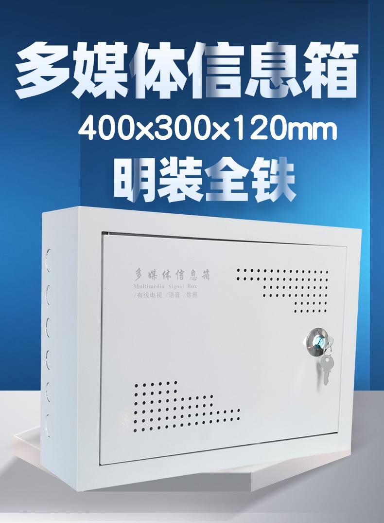 多媒体信息箱 明装箱 全钢板箱 全铁箱 光纤光猫箱